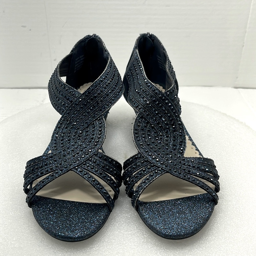 Charter Club Womens Ginifur Wedge Sandals, Blue, Women Size 6 Item#170